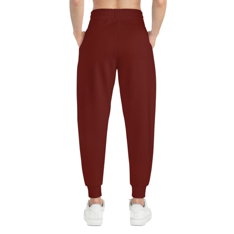 Unisex Athletic Joggers Pants (Red)