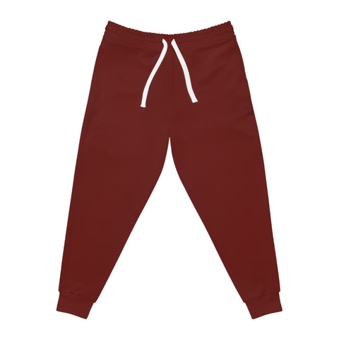 Unisex Athletic Joggers Pants (Red)