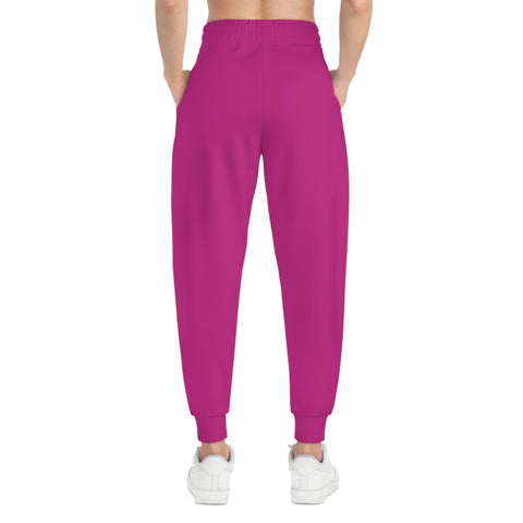 Unisex Athletic Joggers Pants (Pink)