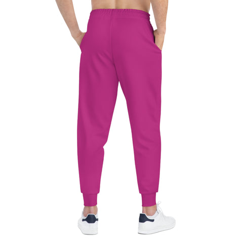 Unisex Athletic Joggers Pants (Pink)