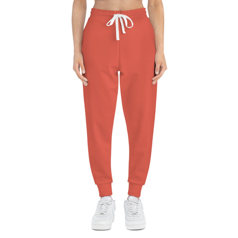 Unisex Athletic Joggers Pants (Orange)